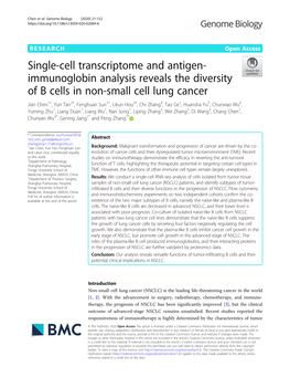 Single-Cell Transcriptome and Antigen-Immunoglobin Analysis
