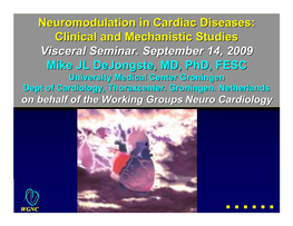 Neuromodulation in Cardiac Diseases