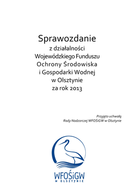 Sprawozdanie Za 2013