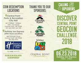 Geocache Challenge 2018 Passport