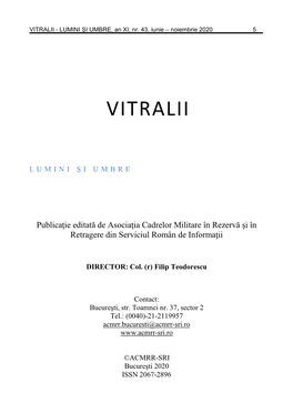 Vitralii – Lumini Și Umbre