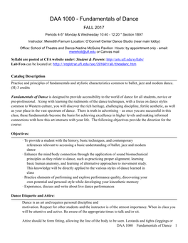 F17 DAA1000 MW Syllabus