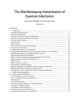 The Zitterbewegung Interpretation of Quantum Mechanics