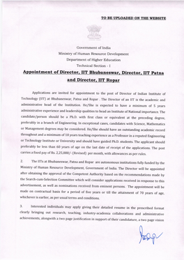 And Director, IIT Ropar