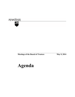 Agenda 5/9/2014 BOT 1