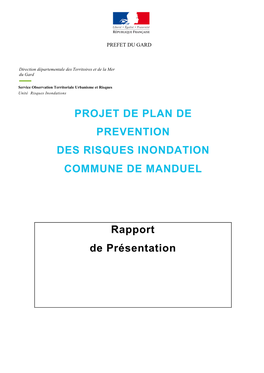 Rapport De Présentation Manduel
