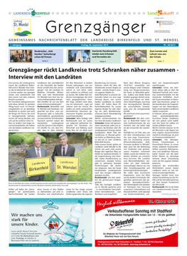 Grenzgänger Gemeinsames Nachrichtenblatt Der Landkreise Birkenfeld Und St