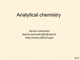 Analytical Chemistry