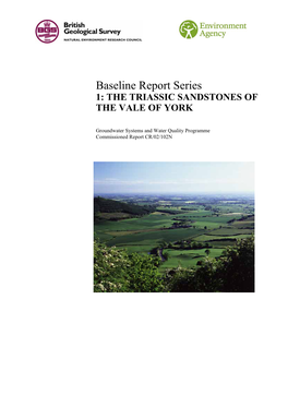 Baseline Report Series:1. the Triassic Sandstones of the Vale of York