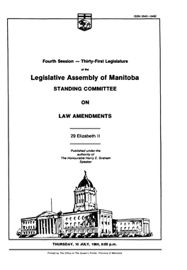 Legislative Assembly of Manitoba