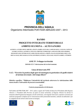 PIT Ambito Sulmona AS BANDO IV.2.1- Linee 1.4.2.16Dicembredoc