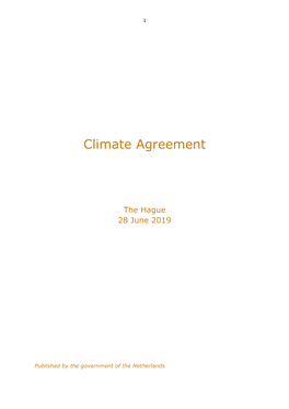 Climate Agreement