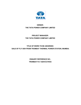 The Tata Power Company Limited Project Manager