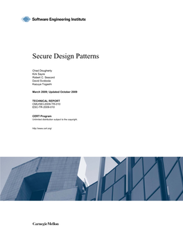 Secure Design Patterns