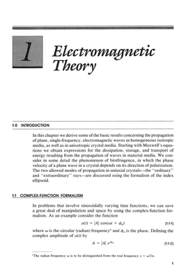 PDF (Chapter 1. Electromagnetic Theory)