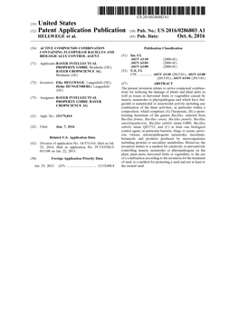 (12) Patent Application Publication (10) Pub. No.: US 2016/0286803 A1 HELLWEGE Et Al