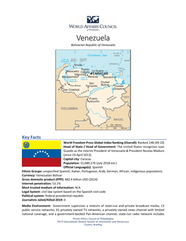 Venezuela Bolivarian Republic of Venezuela