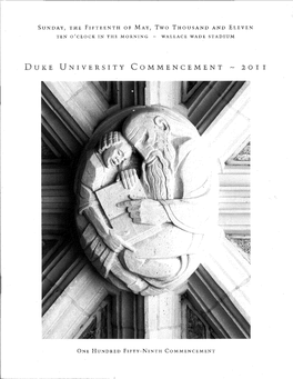 2011-Commencement-Program.Pdf