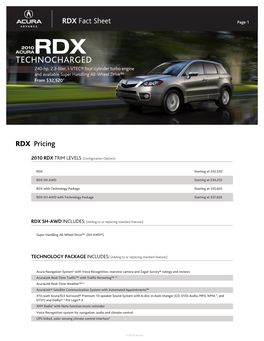 RDX Fact Sheet Page 1