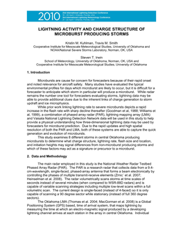 Lightning Activity and Charge Structure of Microburst Producing Storms