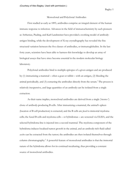 Monoclonal and Polyclonal Antibodies