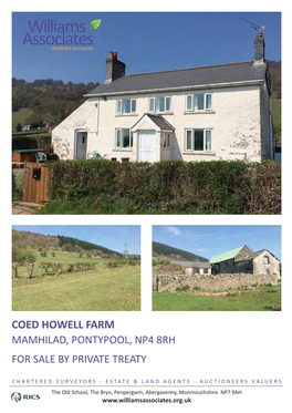 Coed Howell Farm Mamhilad, Pontypool, Np4 8Rh for Sale by Private Treaty