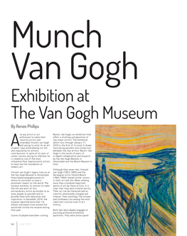 Munch Van Gogh Exhibition at the Van Gogh Museum by Renee Phillips