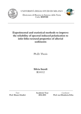 Experimental and Statistical Methods to Improve the Reliability of Spectral Induced Polarization to Infer Litho-Textural Properties of Alluvial Sediments