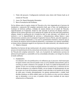 Configuración Territorial Como Efecto Del Cluster-Audi En El Oriente De Tlaxcala 2