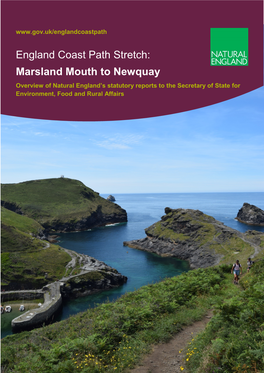 England Coast Path Stretch: Marsland Mouth to Newquay