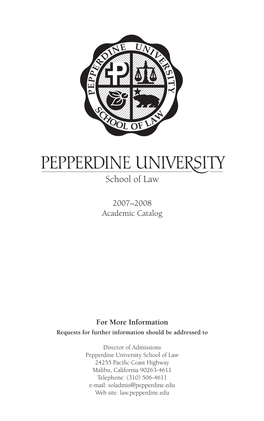 2007–2008 Academic Catalog