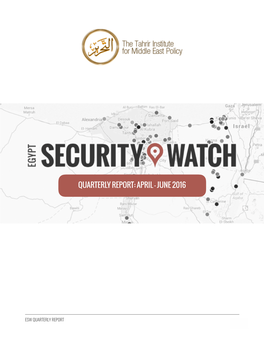Esw Quarterly Report !1 the Tahrir Institute for Middle East Policy