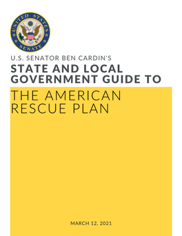 State and Local Guide to the American Rescue Plan