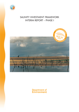 Salinity Investment Framework Interim Report — Phase 1 SLUI 32