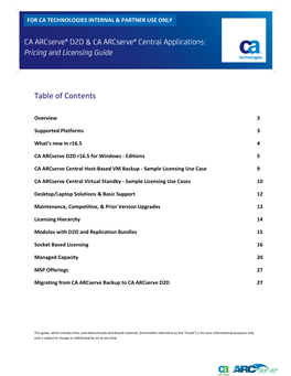 Pricing and Licensing Guide