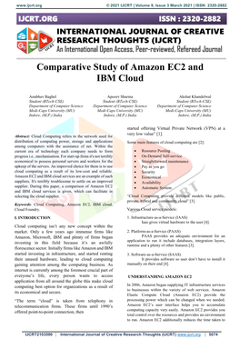 Comparative Study of Amazon EC2 and IBM Cloud