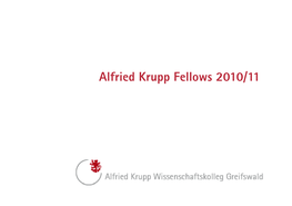 Alfried Krupp Fellows 2010/11