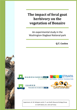The Impact of Feral Goat Herbivory on the Vegetation of Bonaire