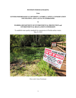 Florida Cyanotoxin Petition