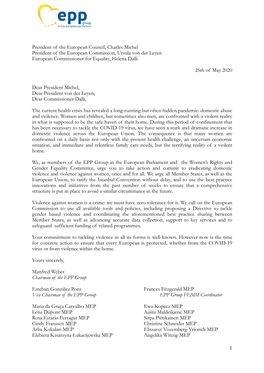 EPP FEMM Letter