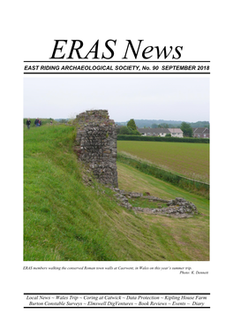 EAST RIDING ARCHAEOLOGICAL SOCIETY, No. 90 SEPTEMBER 2018