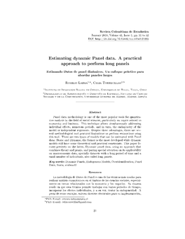 Estimating Dynamic Panel Data. a Practical Approach to Perform Long Panels