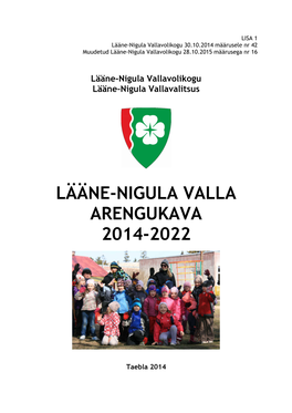 Lääne-Nigula Valla Arengukava 2014-2022