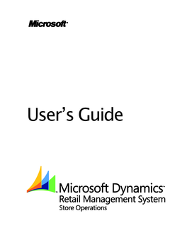 Store Operations User's Guide