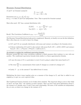 Bivariate Normal Distribution