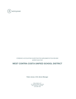 West Contra Costa Unified School District