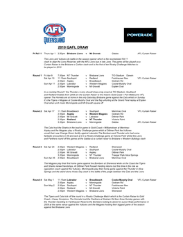 2010 Qafl Draw