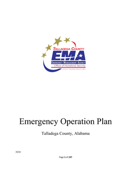 Talladega County EMA Emergency Operations Plan (EOP)