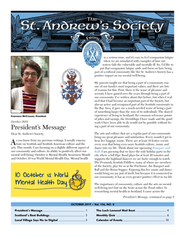 Read the October 2019 Newsletter