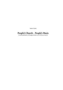 People's Church – People's Music